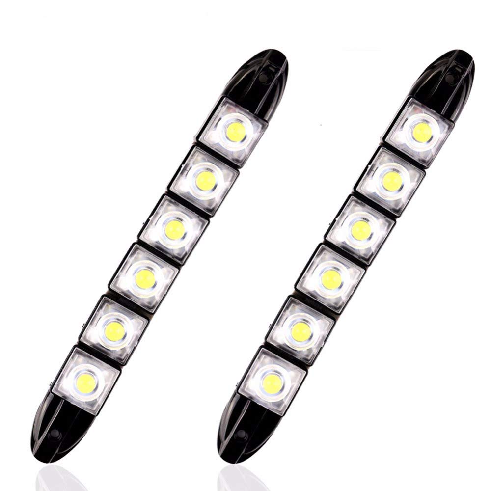 HEHEMM 6 LED Flexible 12V Auto Truck Tagfahrlicht Signallampen DRL Auto Nebel Tagfahrlicht Wasserdichte LED Autolichter HEHEMM 6 LED Flexible 12V Auto Truck Tagfahrlicht Signallampen DRL Auto Nebel Tagfahrlicht Wasserdichte LED Autolichter von HEHEMM