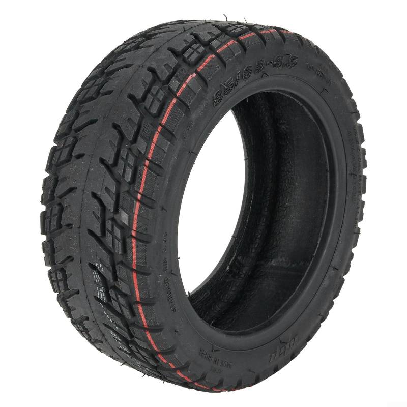 HEIBTENY 10 Zoll 85/65-6,5 Tubeless Reifen für KugooG-Booster Scooter Elektroroller Zubehör Verschleißfester Rutschfeste Dicke Reifen Ersatzräder von HEIBTENY