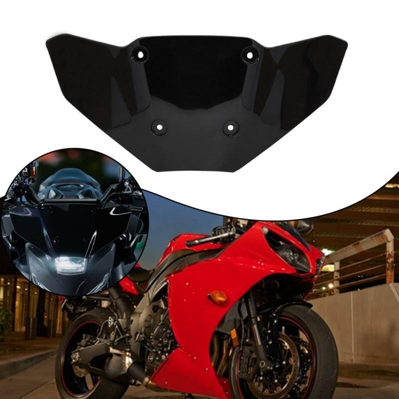 HEIBTENY Motorrad Windschutzscheibe Frontscheibe Verkleidung Luftstrom Windabweiser Visier Für MT-09 SP 2024 Motorrad Frontscheibe Windabweiser Verkleidung unten 40*17*10cm von HEIBTENY