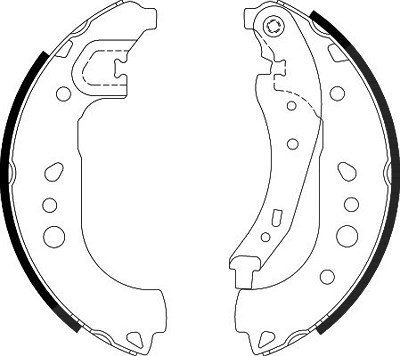 Hella Bremsbackensatz [Hersteller-Nr. 8DB355022-281] für Renault, Smart von HELLA