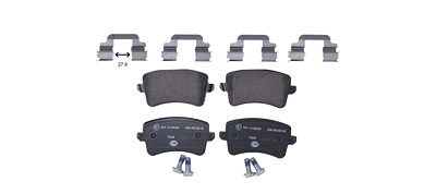 Hella Bremsbelagsatz, Scheibenbremse [Hersteller-Nr. 8DB355025-381] für Audi von HELLA