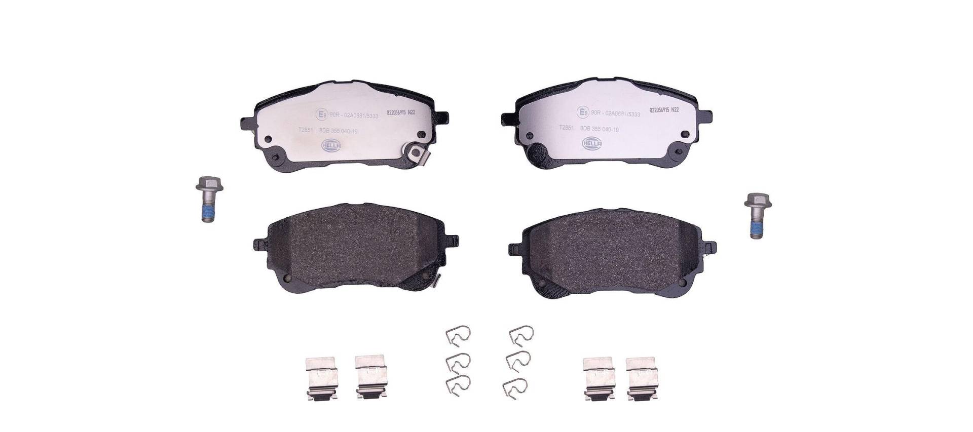 HELLA 8DB 355 040-191 Bremsbeläge - mit akustischer Verschleißwarnung - T2851 - für u.a. SUZUKI/TOYOTA HELLA 8DB 355 040-191 Bremsbeläge - mit akustischer Verschleißwarnung - T2851 - für u.a. SUZUKI/TOYOTA von Hella