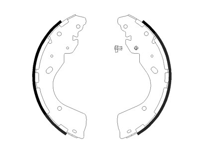 Hella Bremsbackensatz [Hersteller-Nr. 8DB355022-241] für Ford, Nissan von HELLA