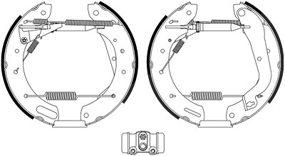 Hella Bremsbackensatz [Hersteller-Nr. 8DB355022-651] für Nissan von HELLA