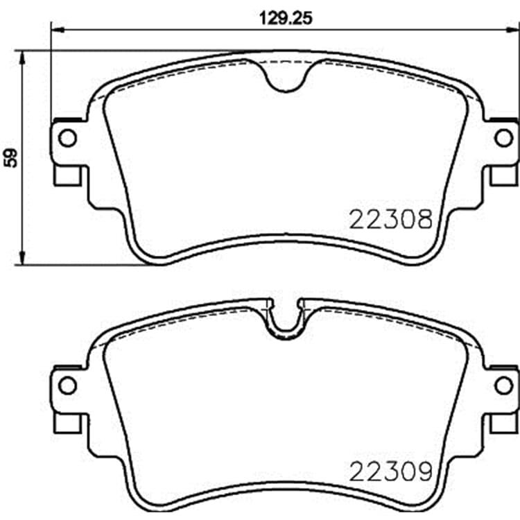 Hella Bremsbel?ge hinten Audi A4 A5 A6 A7 A8 Q5 Q7 VW Touareg Hella Bremsbel?ge hinten Audi A4 A5 A6 A7 A8 Q5 Q7 VW Touareg von HELLA