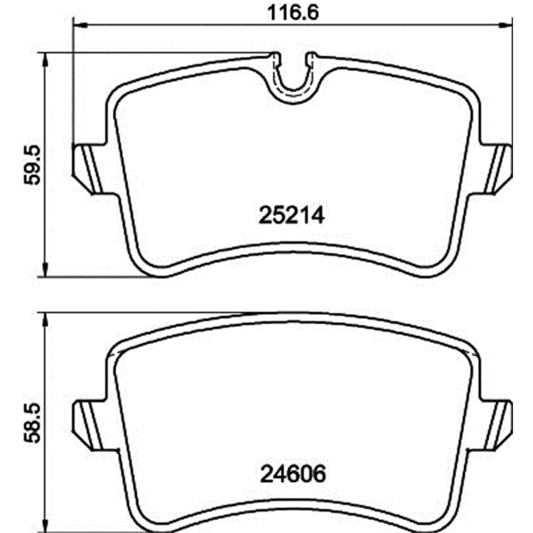 Hella Bremsbel?ge hinten Audi A4 A5 A6 A7 Porsche Macan Hella Bremsbel?ge hinten Audi A4 A5 A6 A7 Porsche Macan von HELLA