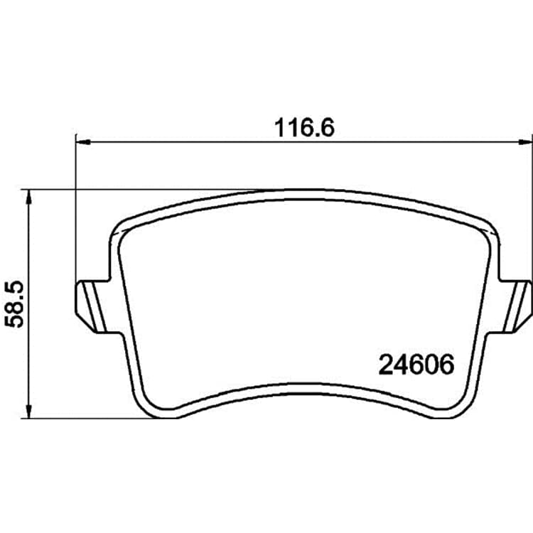 Hella Bremsbel?ge hinten Audi A4 A5 Q5 von HELLA