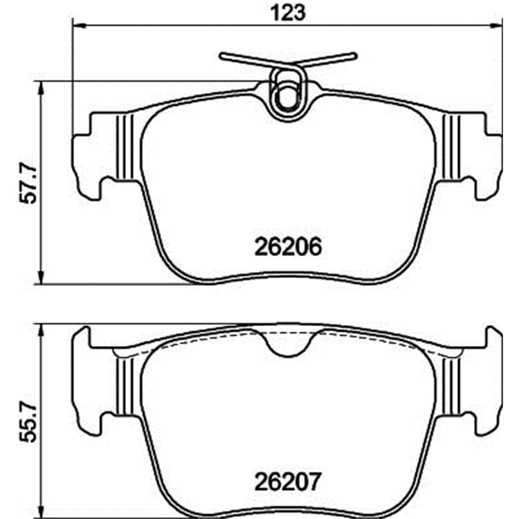 Hella Bremsbel?ge hinten Audi CUPRA Ford Seat Skoda VW Hella Bremsbel?ge hinten Audi CUPRA Ford Seat Skoda VW von HELLA
