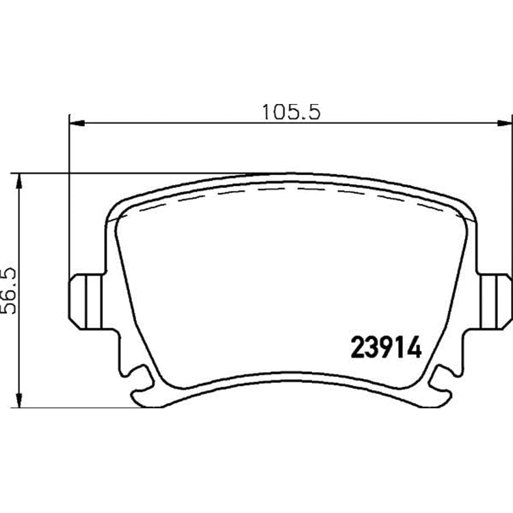 Hella Bremsbel?ge hinten Audi Seat Skoda VW von HELLA