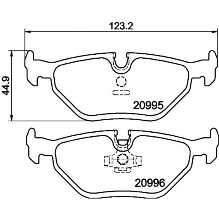 Hella Bremsbel?ge hinten BMW 3er 5er 7er Z3 Hella Bremsbel?ge hinten BMW 3er 5er 7er Z3 von HELLA