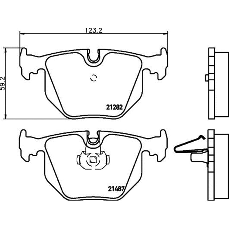 Hella Bremsbel?ge hinten BMW 3er X3 Land Rover Range Hella Bremsbel?ge hinten BMW 3er X3 Land Rover Range von HELLA