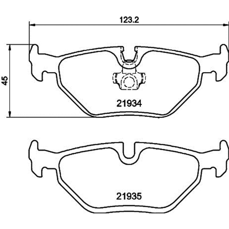 Hella Bremsbel?ge hinten BMW 3er Z1 Z4 MG Mg Rover 75 Hella Bremsbel?ge hinten BMW 3er Z1 Z4 MG Mg Rover 75 von HELLA