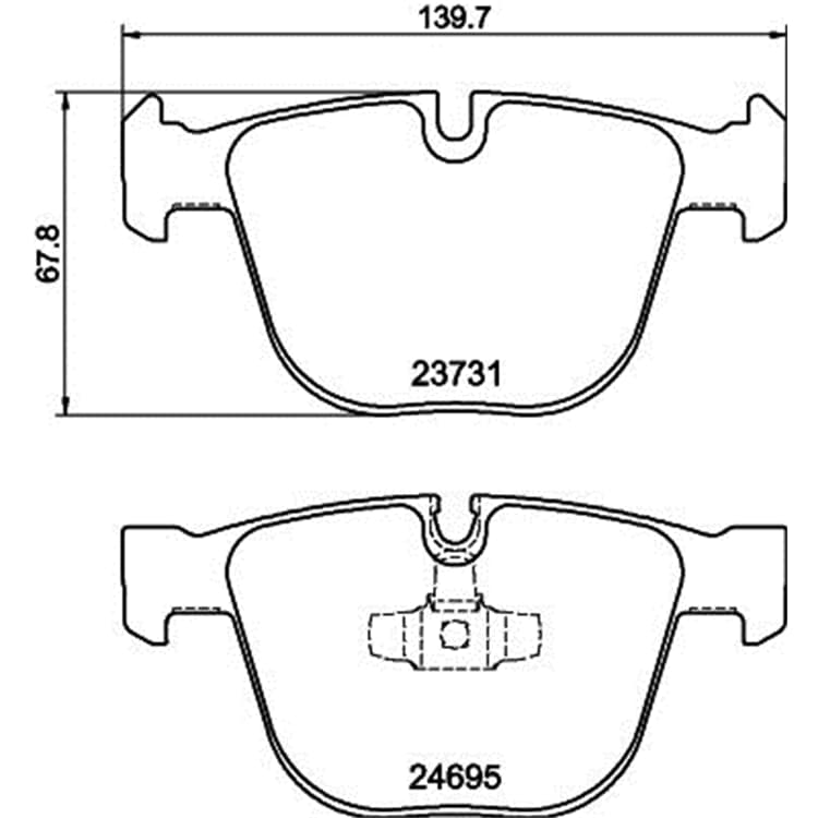 Hella Bremsbel?ge hinten BMW 5er 7er Hella Bremsbel?ge hinten BMW 5er 7er von HELLA