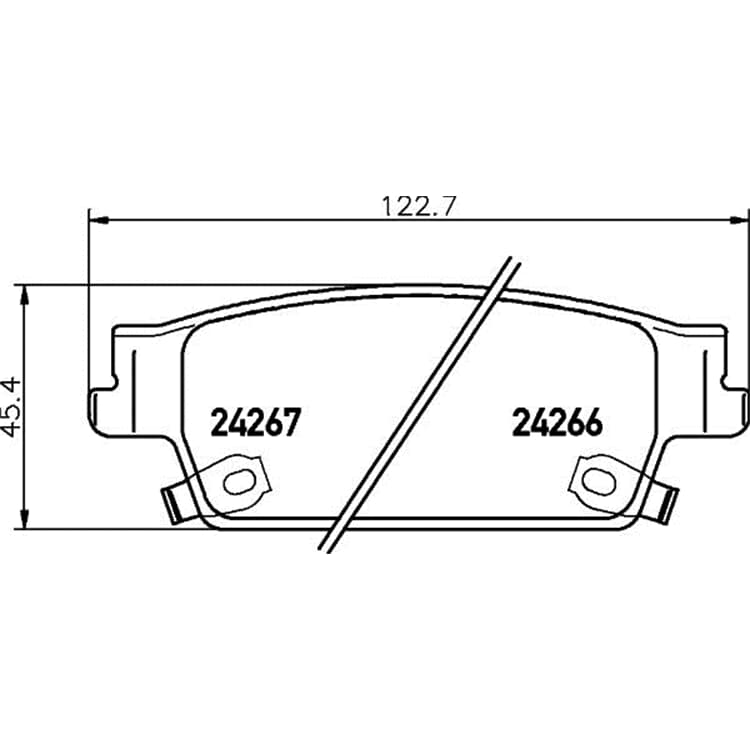 Hella Bremsbel?ge hinten Cadillac Srx Sts Hella Bremsbel?ge hinten Cadillac Srx Sts von HELLA