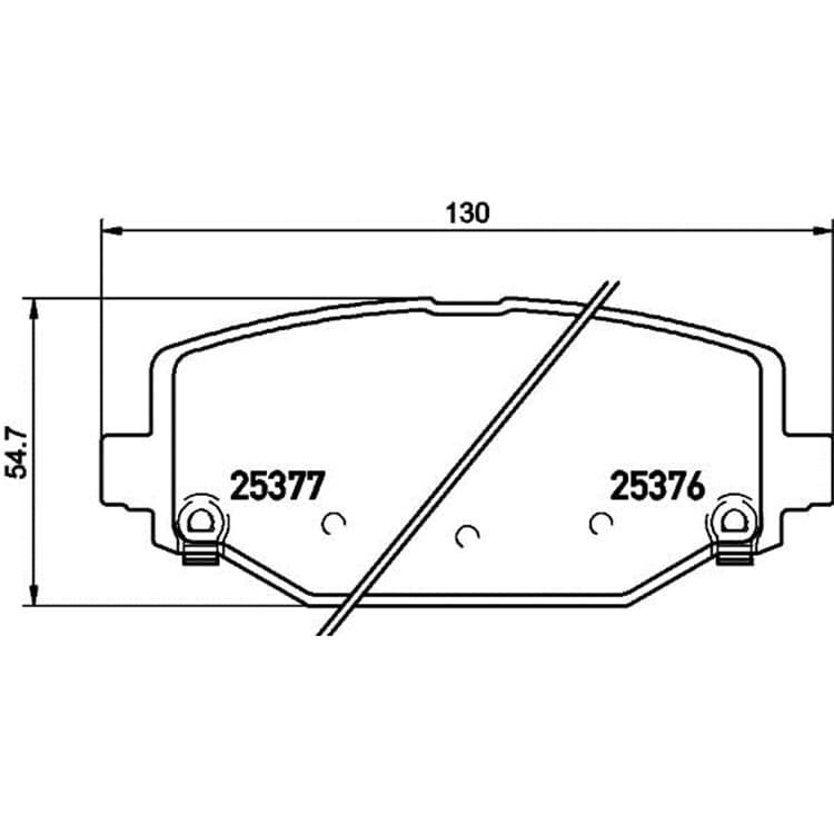 Hella Bremsbel?ge hinten Chrysler Dodge Fiat Lancia VW von HELLA