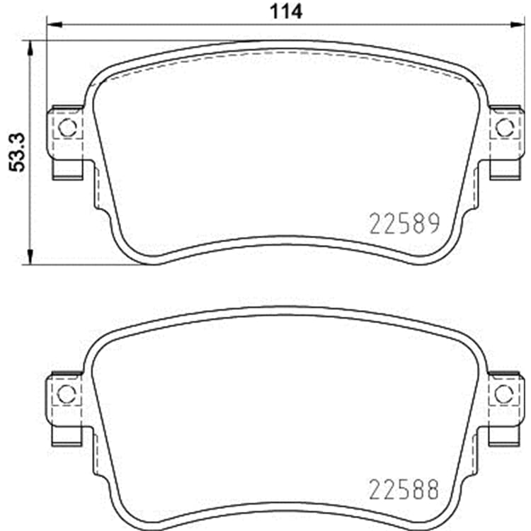 Hella Bremsbel?ge hinten Citroen Fiat Opel Peugeot Toyota von HELLA