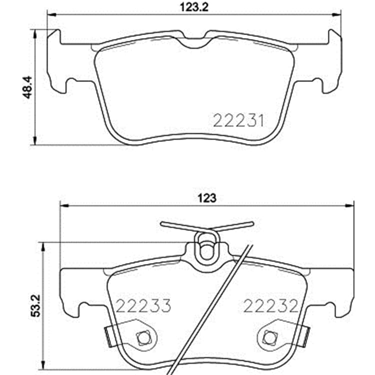 Hella Bremsbel?ge hinten Ford Galaxy Mondeo S-Max Hella Bremsbel?ge hinten Ford Galaxy Mondeo S-Max von HELLA