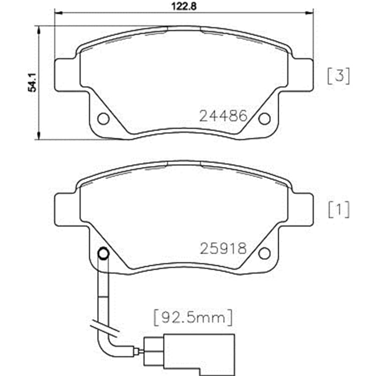 Hella Bremsbel?ge hinten Ford Transit Hella Bremsbel?ge hinten Ford Transit von HELLA