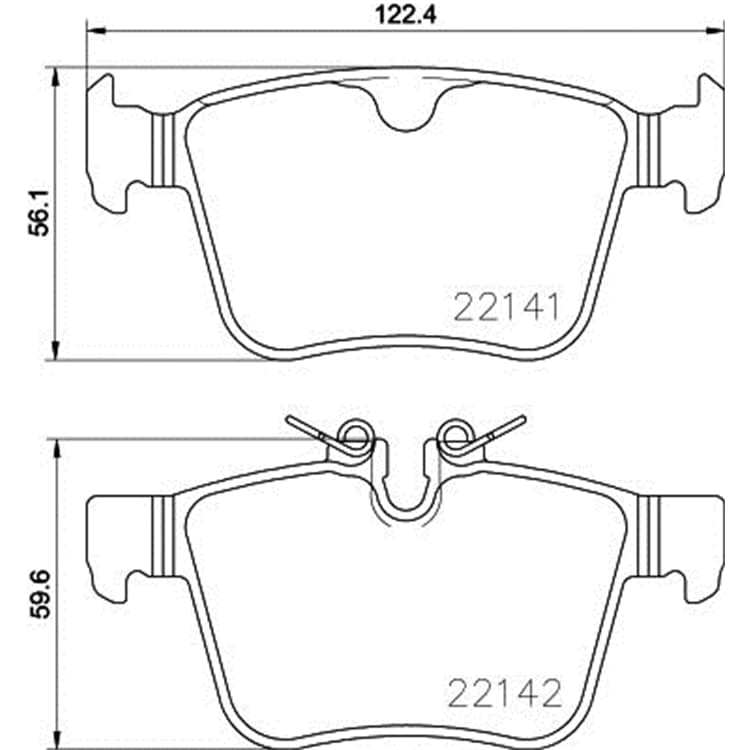Hella Bremsbel?ge hinten Jaguar Land Rover POLESTAR Volvo Hella Bremsbel?ge hinten Jaguar Land Rover POLESTAR Volvo von HELLA