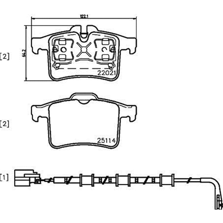 Hella Bremsbel?ge hinten Jaguar Xk Hella Bremsbel?ge hinten Jaguar Xk von HELLA