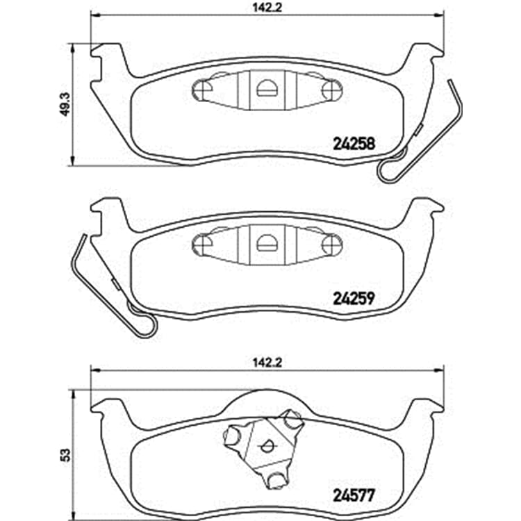 Hella Bremsbel?ge hinten Jeep Commander Grand Hella Bremsbel?ge hinten Jeep Commander Grand von HELLA