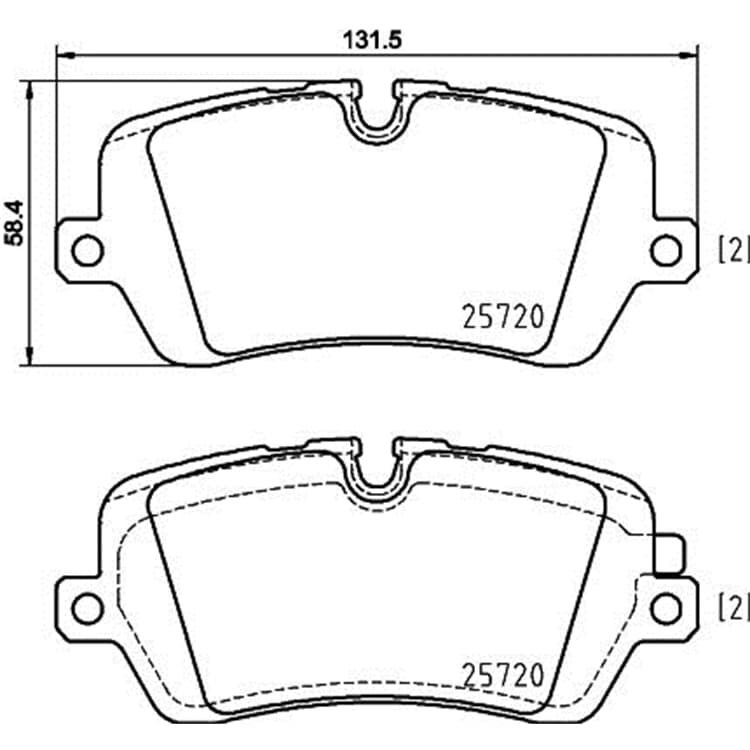 Hella Bremsbel?ge hinten Land Rover Defender Discovery Range von HELLA