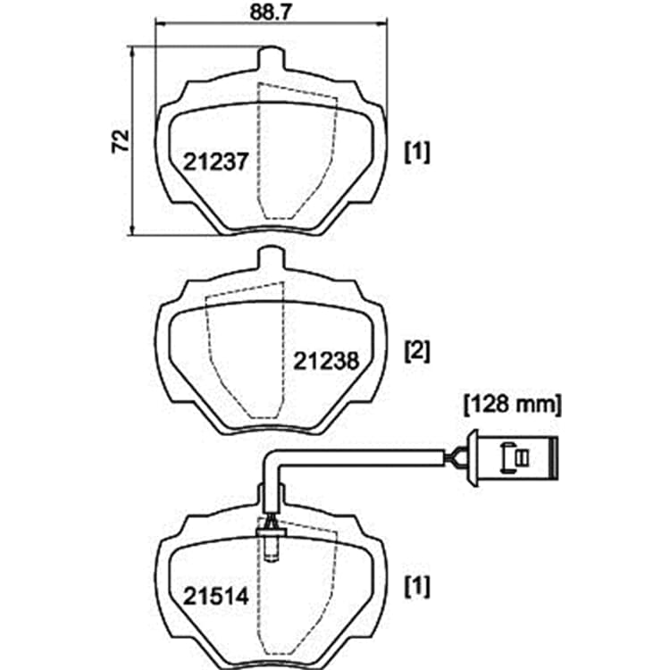 Hella Bremsbel?ge hinten Land Rover Discovery Range Hella Bremsbel?ge hinten Land Rover Discovery Range von HELLA