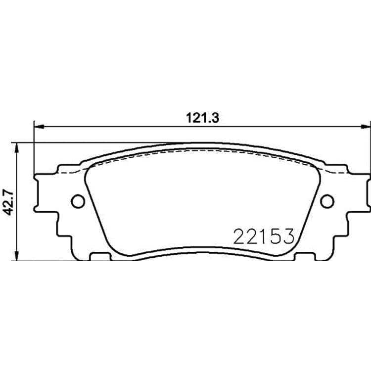 Hella Bremsbel?ge hinten Lexus Nx Toyota Alphard Hella Bremsbel?ge hinten Lexus Nx Toyota Alphard von HELLA