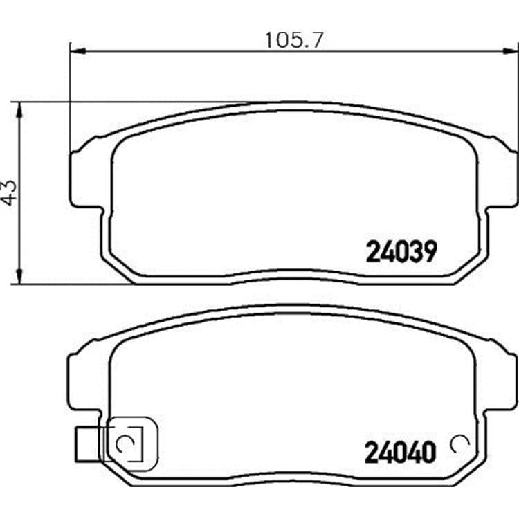 Hella Bremsbel?ge hinten Mazda Rx-8 Hella Bremsbel?ge hinten Mazda Rx-8 von HELLA