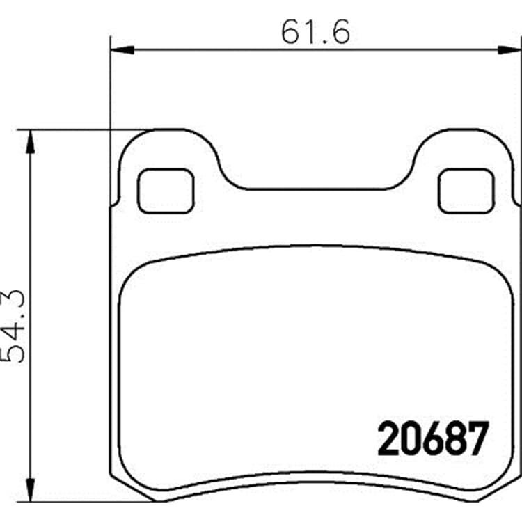 Hella Bremsbel?ge hinten Mercedes 124 190 C-Klasse E-Klasse Hella Bremsbel?ge hinten Mercedes 124 190 C-Klasse E-Klasse von HELLA