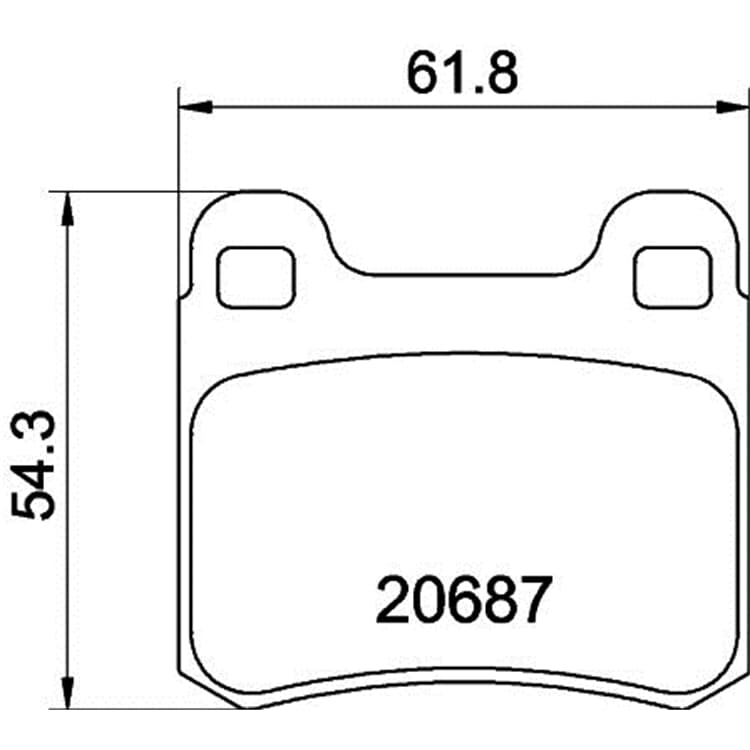 Hella Bremsbel?ge hinten Mercedes 190 Hella Bremsbel?ge hinten Mercedes 190 von HELLA