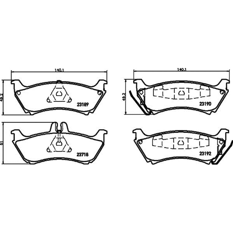 Hella Bremsbel?ge hinten Mercedes M-Klasse Hella Bremsbel?ge hinten Mercedes M-Klasse von HELLA