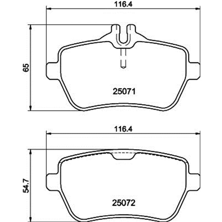 Hella Bremsbel?ge hinten Mercedes Sl Hella Bremsbel?ge hinten Mercedes Sl von HELLA