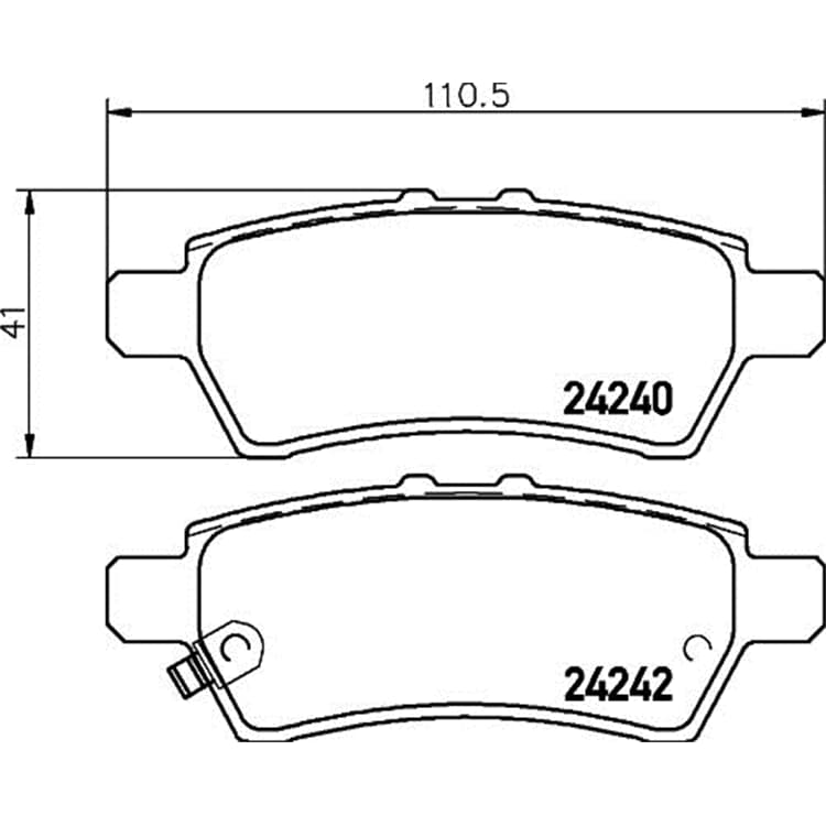 Hella Bremsbel?ge hinten Nissan Navara Pathfinder Hella Bremsbel?ge hinten Nissan Navara Pathfinder von HELLA
