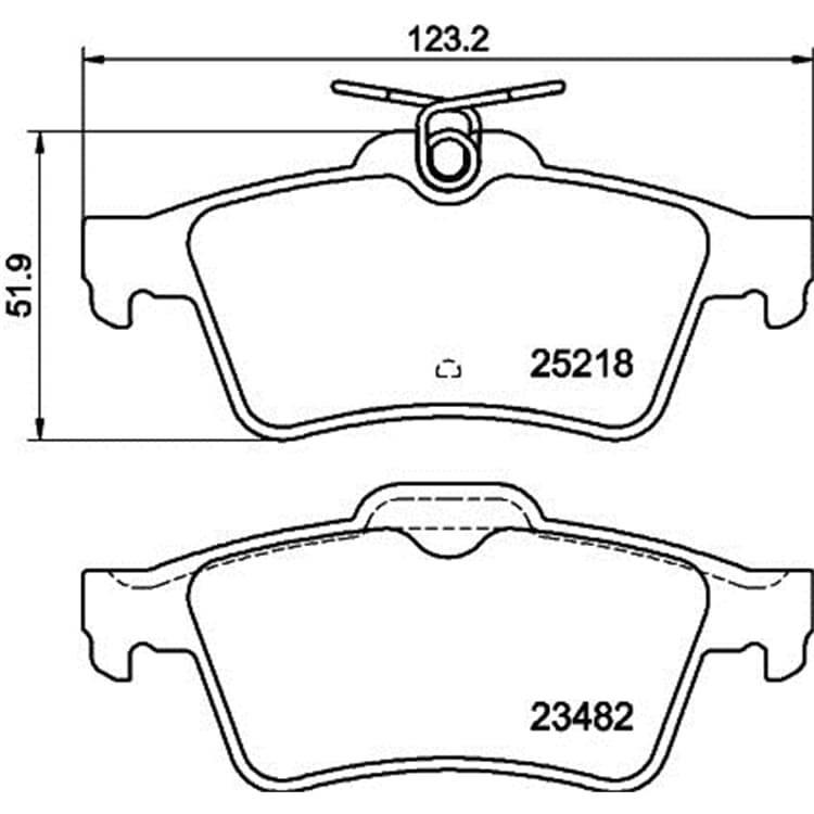 Hella Bremsbel?ge hinten Peugeot 508 Hella Bremsbel?ge hinten Peugeot 508 von HELLA