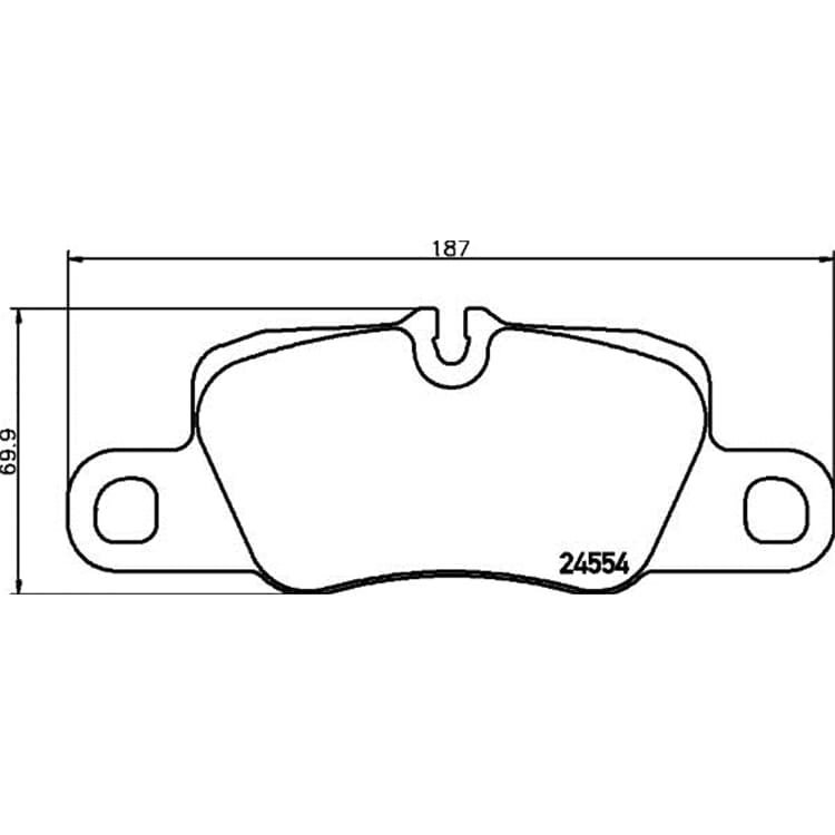 Hella Bremsbel?ge hinten Porsche 911 Panamera von HELLA