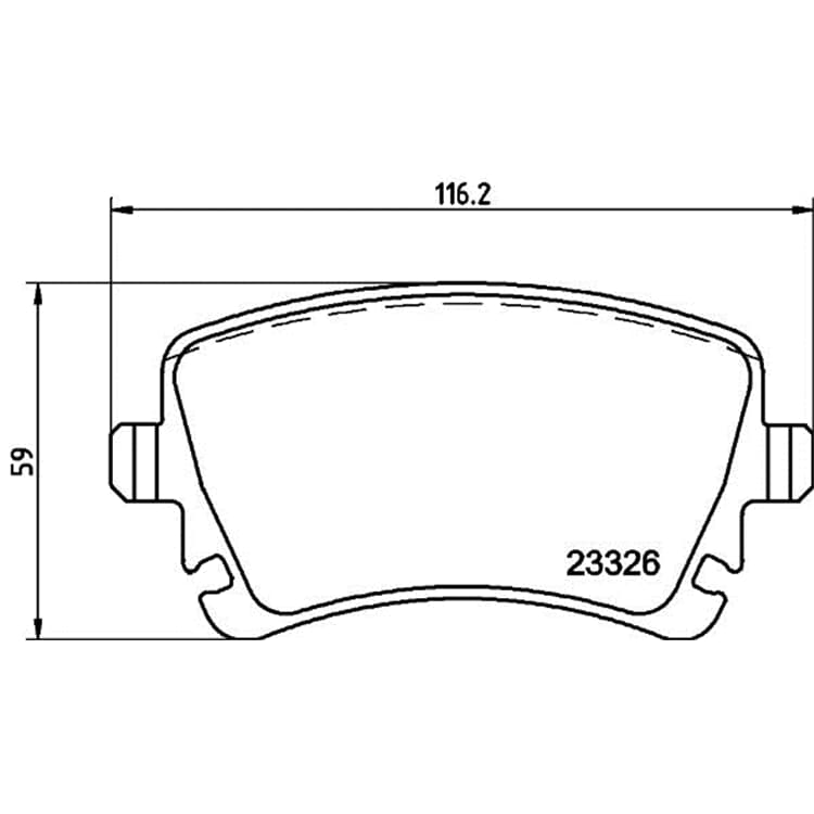 Hella Bremsbel?ge hinten VW Phaeton Hella Bremsbel?ge hinten VW Phaeton von HELLA