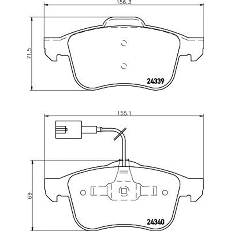Hella Bremsbel?ge vorne Alfa Romeo 159 Brera Spider Hella Bremsbel?ge vorne Alfa Romeo 159 Brera Spider von HELLA
