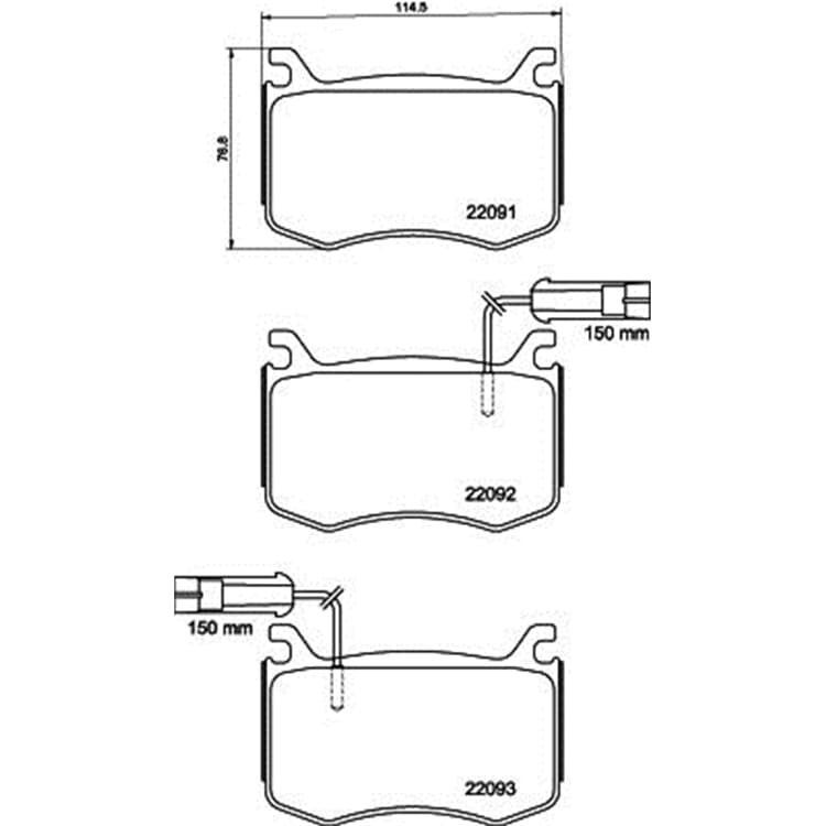 Hella Bremsbel?ge vorne Alfa Romeo Giulia Hella Bremsbel?ge vorne Alfa Romeo Giulia von HELLA