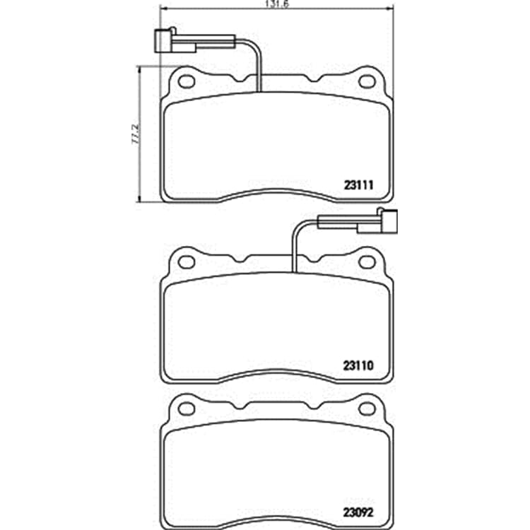 Hella Bremsbel?ge vorne Alfa Romeo Lancia Renault Volvo Hella Bremsbel?ge vorne Alfa Romeo Lancia Renault Volvo von HELLA