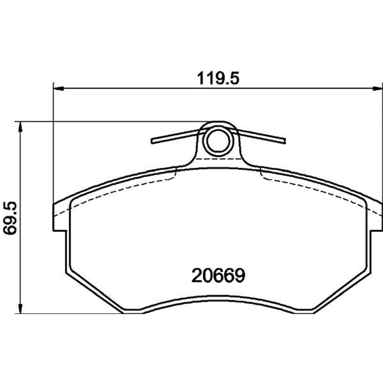 Hella Bremsbel?ge vorne Audi 100 80 90 A4 Cabriolet Coupe Hella Bremsbel?ge vorne Audi 100 80 90 A4 Cabriolet Coupe von HELLA