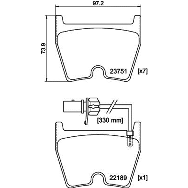 Hella Bremsbel?ge vorne Audi A4 A5 Hella Bremsbel?ge vorne Audi A4 A5 von HELLA