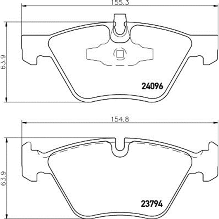 Hella Bremsbel?ge vorne BMW 1er 3er Hella Bremsbel?ge vorne BMW 1er 3er von HELLA