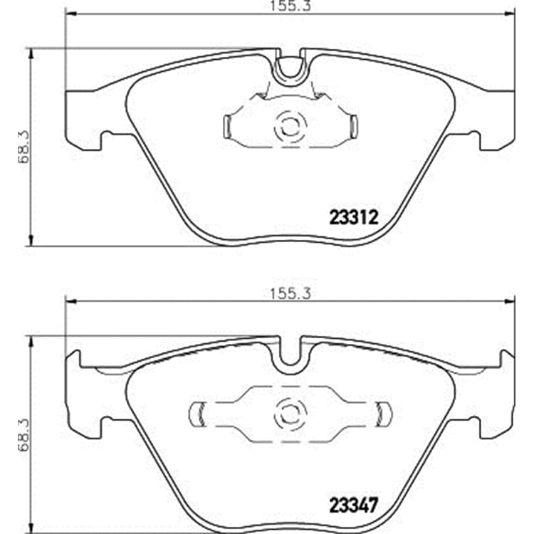Hella Bremsbel?ge vorne BMW 1er 3er Hella Bremsbel?ge vorne BMW 1er 3er von HELLA