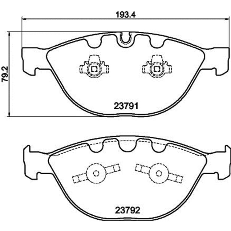 Hella Bremsbel?ge vorne BMW 5er 6er 7er Hella Bremsbel?ge vorne BMW 5er 6er 7er von HELLA