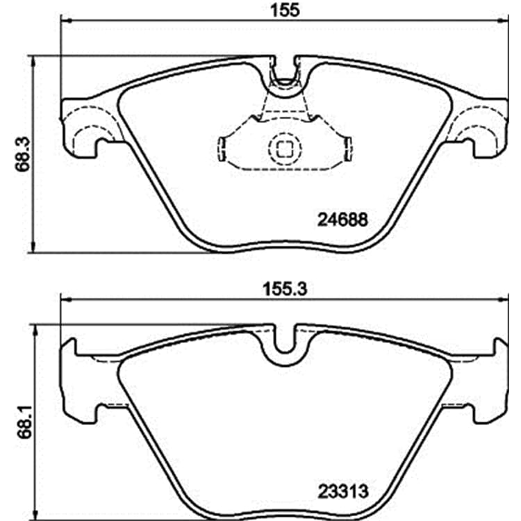 Hella Bremsbel?ge vorne BMW 5er 6er Hella Bremsbel?ge vorne BMW 5er 6er von HELLA