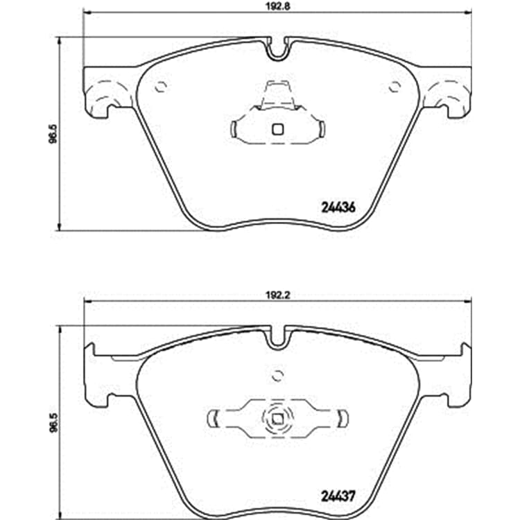 Hella Bremsbel?ge vorne BMW 5er 7er X5 X6 Hella Bremsbel?ge vorne BMW 5er 7er X5 X6 von HELLA
