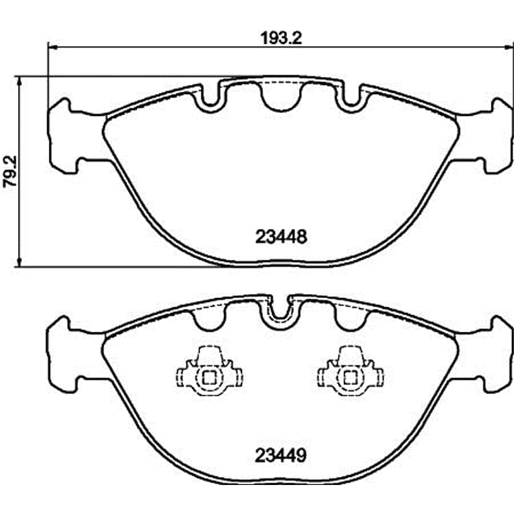 Hella Bremsbel?ge vorne BMW X5 Hella Bremsbel?ge vorne BMW X5 von HELLA