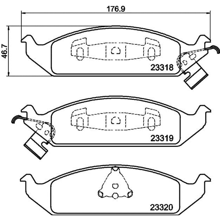 Hella Bremsbel?ge vorne Chrysler Cirrus Stratus Dodge Stratus Hella Bremsbel?ge vorne Chrysler Cirrus Stratus Dodge Stratus von HELLA