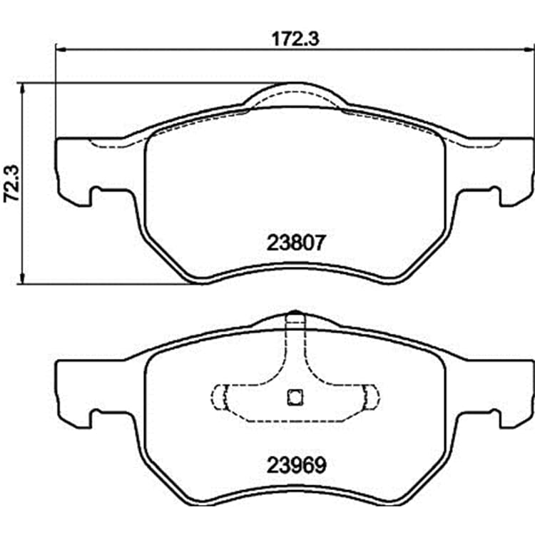 Hella Bremsbel?ge vorne Chrysler Grand Voyager Hella Bremsbel?ge vorne Chrysler Grand Voyager von HELLA